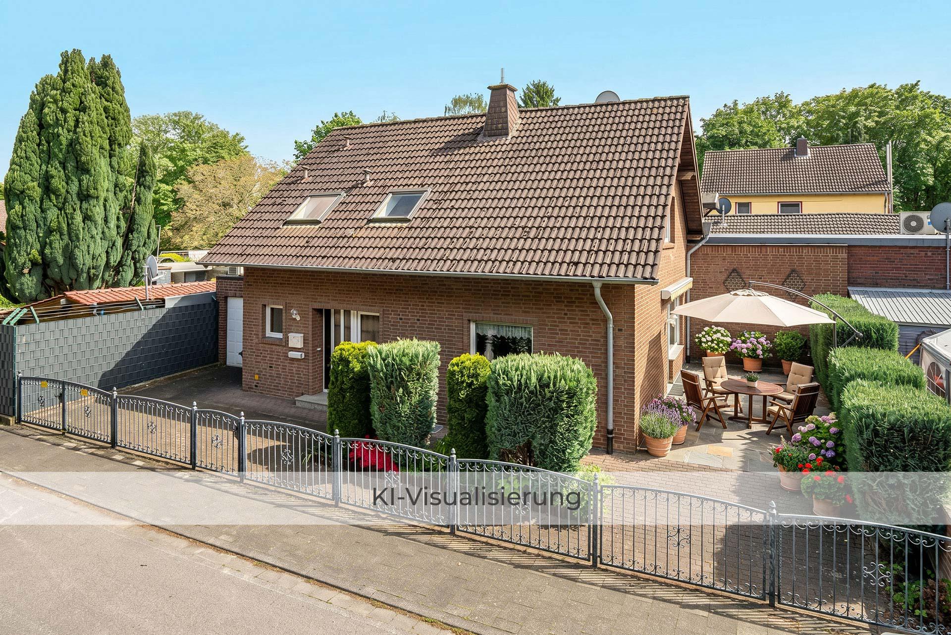 Visualisierung der Terrasse nach einer möglichen Renovierung/Modernisierung Einfamilienhaus Bergheim