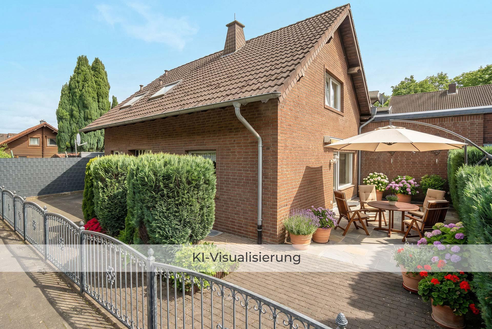 Visualisierung der Terrasse nach einer möglichen Renovierung/Modernisierung Einfamilienhaus Bergheim