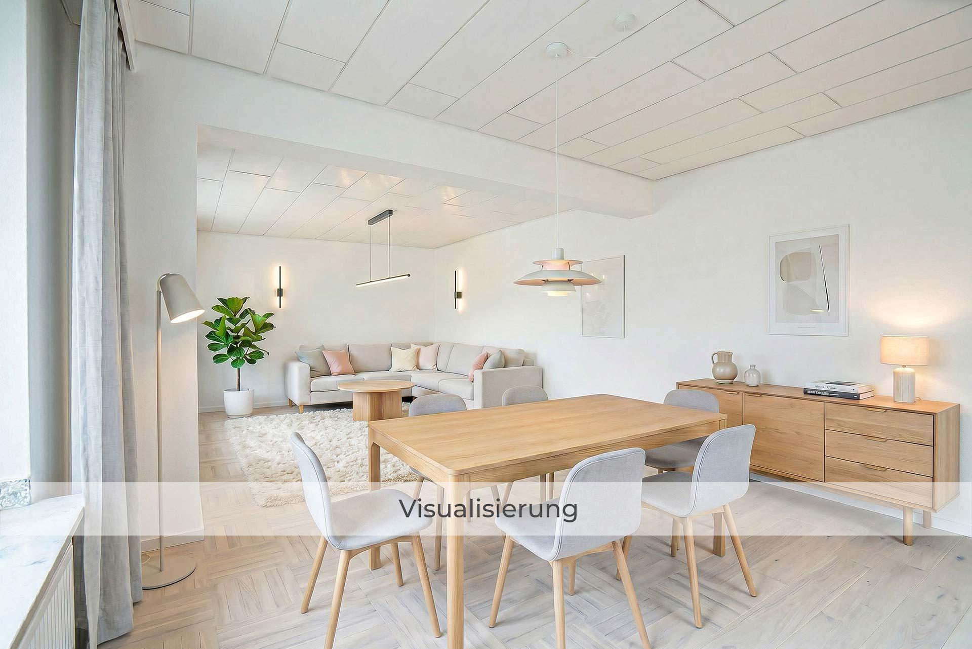 Visualisierung aus Richtung des Anbaus nach einer möglichen Renovierung/Modernisierung. Bungalow Kerpen